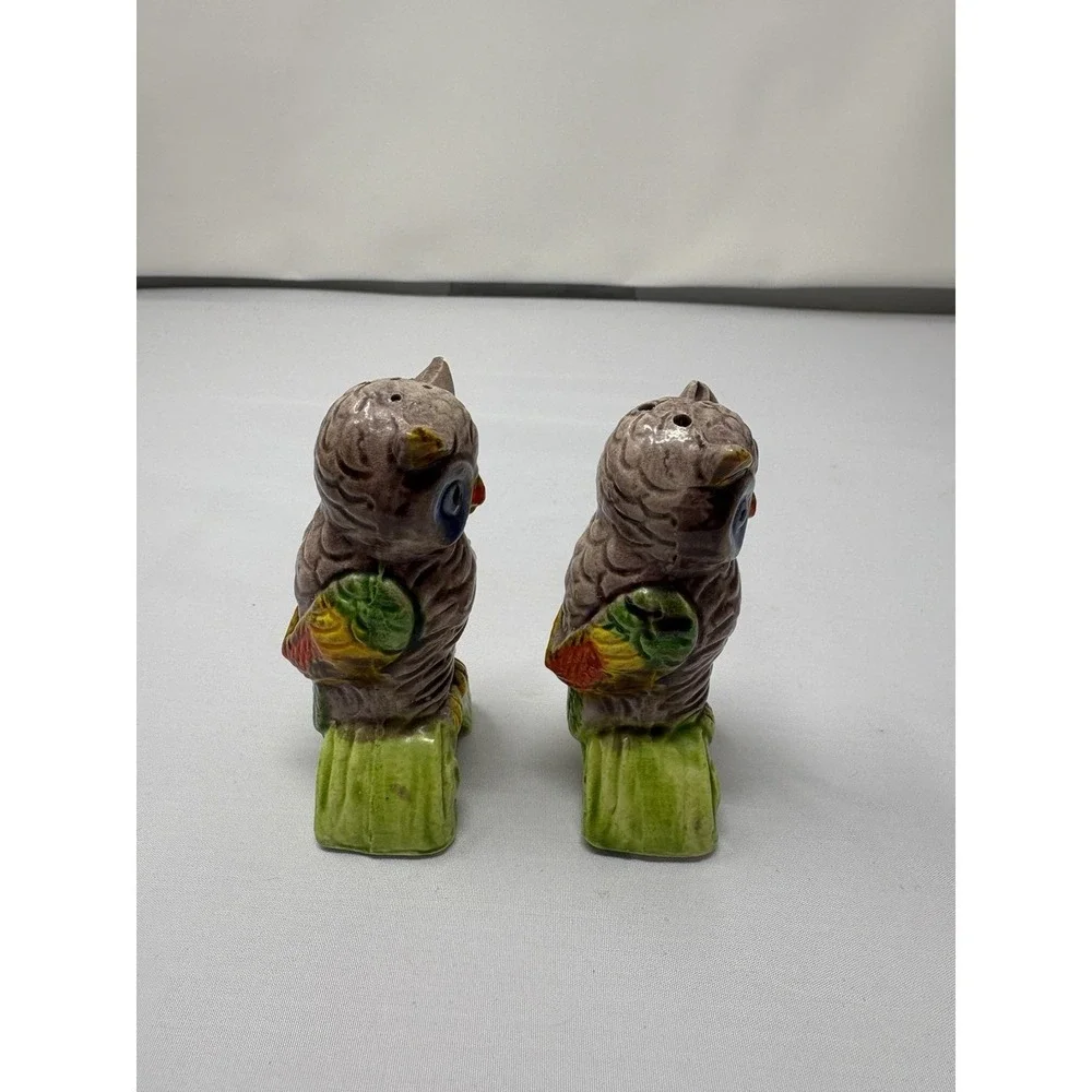 Vintage Japan Owl Salt And Pepper Shakers 3